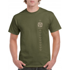 Vyriški marškinėliai  su Dundulio ženklu ir runomis