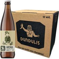 GRYNAS šviesusis lageris 5.0%  DĖŽĖ 12 x 0,5l